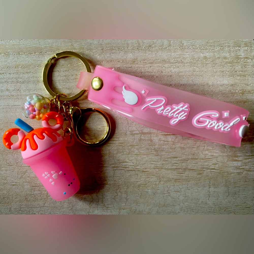 Disney Mickey Ear Drink wristlet keychain or backpack clip
